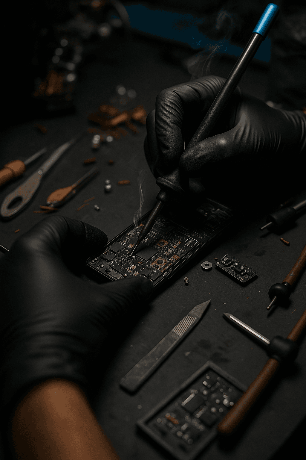 Expert technician at work